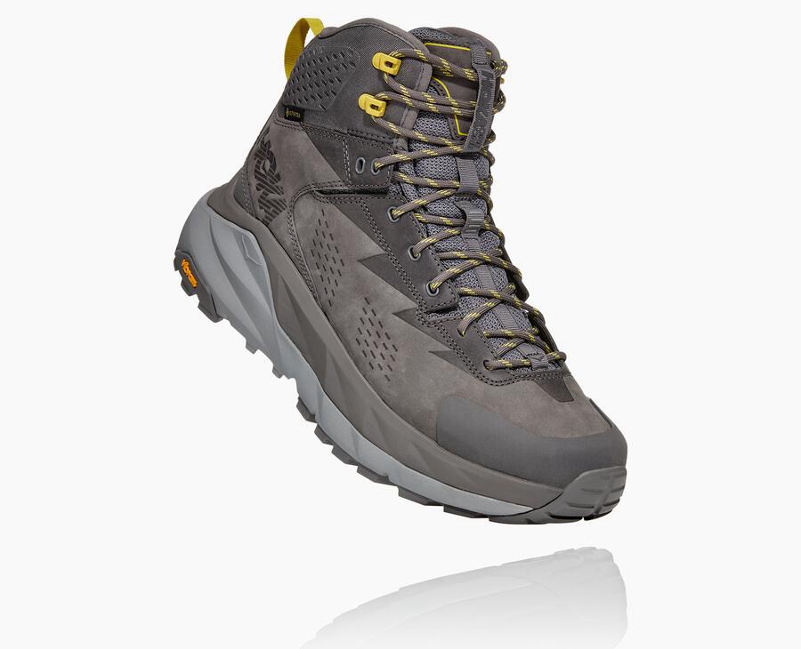 Hoka One One Hiking Boots Mens Grey - Kaha GORE-TEX - 39470ECFY